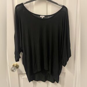 Splendid Black Loose Top